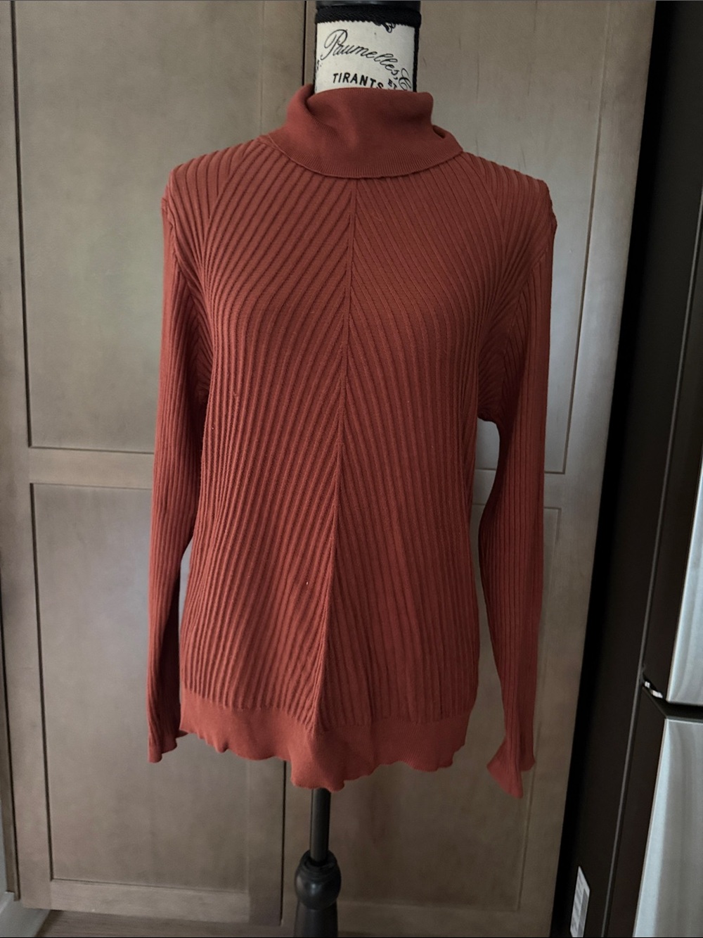 Adrianna Papell Ribbed Mock-Neck Sweater